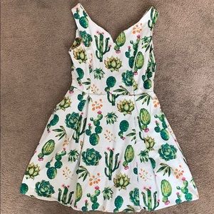 Cactus 50s pinup style dress Large